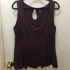 Sexy bustier/babydoll peplum tank